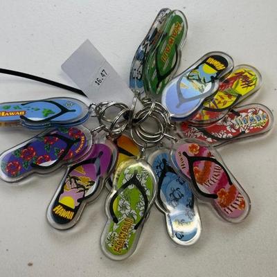  Set Of Acrylic Keychains Featuring Assorted Maui And Hawaii Designs