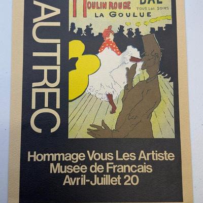 Vintage Art Exhibition Posters  Lautrec & European Art Mix Lot