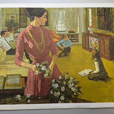 Vintage Art Reproduction Prints  Decorative Color Prints (Mixed Lot)
