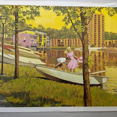 Vintage Art Reproduction Prints  Decorative Color Prints (Mixed Lot)