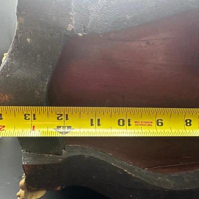 Vintage Black and Gilt Decorative Planter