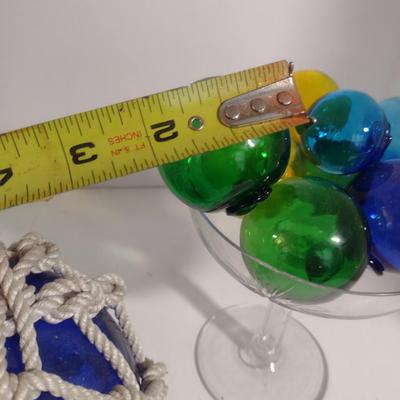Collection of Blown Glass Fishing Floats- Assorted Sizes and Colors
