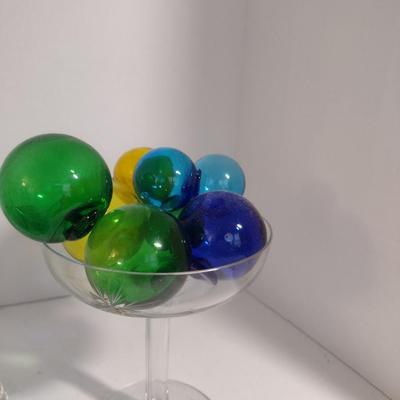 Collection of Blown Glass Fishing Floats- Assorted Sizes and Colors