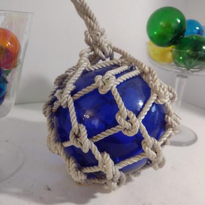 Collection of Blown Glass Fishing Floats- Assorted Sizes and Colors