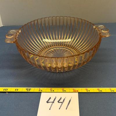 Anchor Hocking Pink Queen Mary Bowl