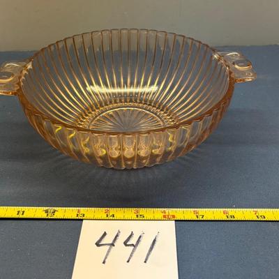 Anchor Hocking Pink Queen Mary Bowl