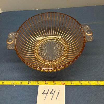 Anchor Hocking Pink Queen Mary Bowl