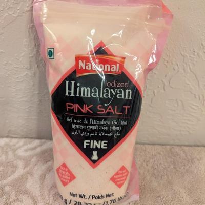 National Foods Iodized Himalayan Pink Salt, Fine grain, 800g