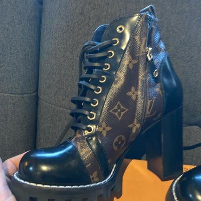 Authentic LV Designer Star Trail Ankle Boots Size 39 w/ Box & Accessories