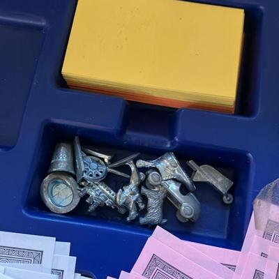 Rare 1965 Parker Brothers Monopoly 30th Anniversary Edition in Blue Plastic Case - Complete