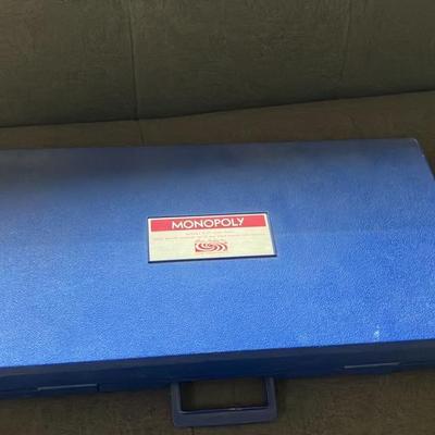 Rare 1965 Parker Brothers Monopoly 30th Anniversary Edition in Blue Plastic Case - Complete