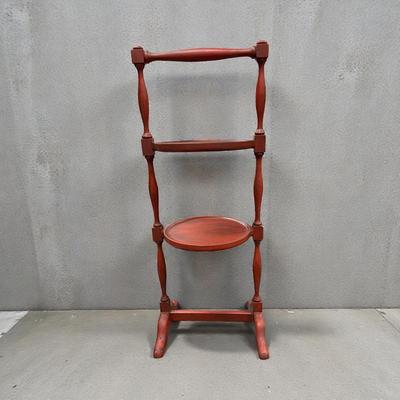 Vintage Two Tier Wooden Cake Stand