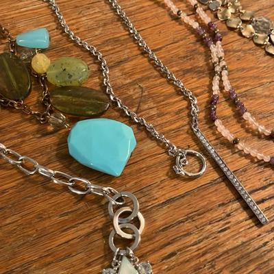 Vintage Designer Costume Jewelry Lot - 24 Beautiful Pieces + Brass Inlaid Wooden Jewelry Box!