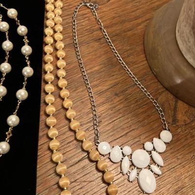 Vintage Designer Costume Jewelry Lot - 24 Beautiful Pieces + Brass Inlaid Wooden Jewelry Box!