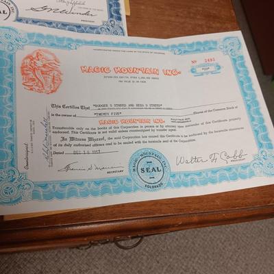 LARGE ORIGINAL MAP OF MAGIC MOUNTAIN AMUSEMENT PARK IN GOLDEN, CO