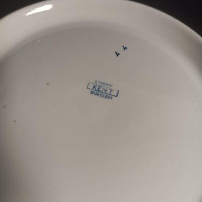 ANTIQUE KENT EMERY BURSLEM WASH BOWL, PITCHER, DRINKING CUP AND SMALL PITCHER