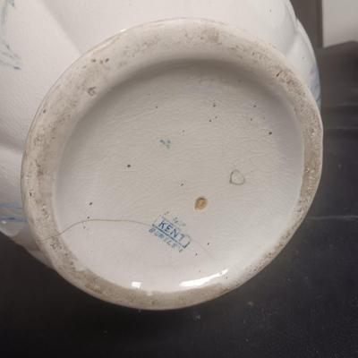 ANTIQUE KENT EMERY BURSLEM WASH BOWL, PITCHER, DRINKING CUP AND SMALL PITCHER