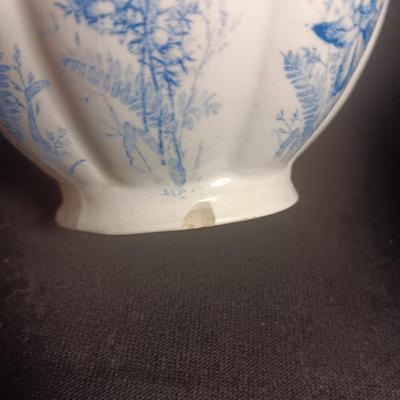 ANTIQUE KENT EMERY BURSLEM WASH BOWL, PITCHER, DRINKING CUP AND SMALL PITCHER