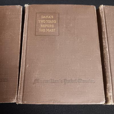 5 VOLUMES OF MCMILLIAN'S POCKET CLASSICS 1916