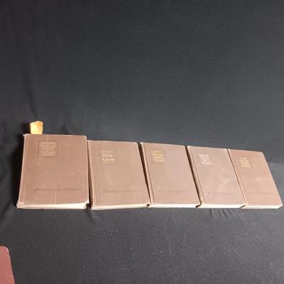 5 VOLUMES OF MCMILLIAN'S POCKET CLASSICS 1916
