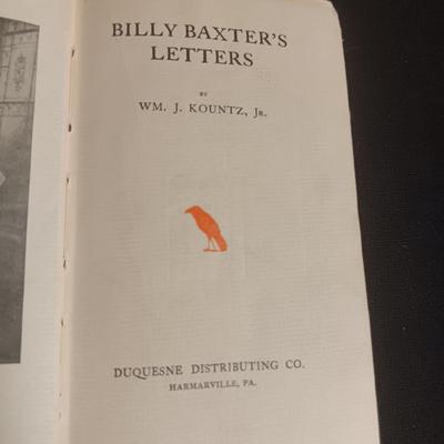 "BILLY BAXTER'S LETTERS" AND "THE SPECIALIST"