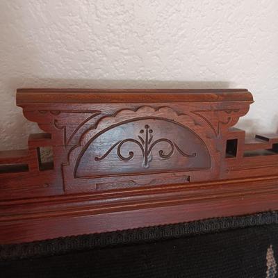 EAST LAKE ANTIQUE CHAIR WITH UPHOLSTERED BACK AND SEAT