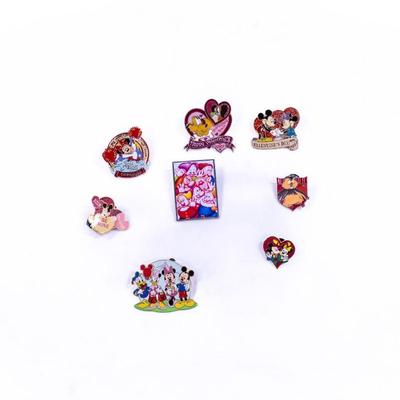 Sale Photo Thumbnail #398: Collector Disney pins. Some including Valentines Day. In good used condition.