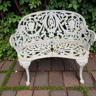 Victorian Style Cast Iron Garden Bench