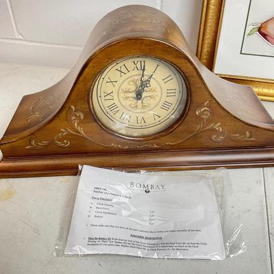 968 Bombay Devonshire Saylor Clock with Signed Artwork and Biscotti Jar