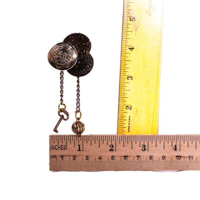 Sale Photo Thumbnail #414: Handmade piece of jewelry. Made from a combinations of vintage metal buttons.