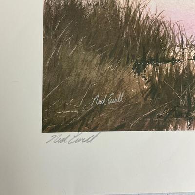 976 Duck Stamp Clock and Waterfowl Artwork