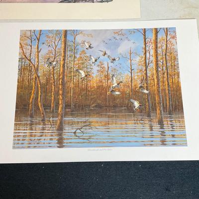 976 Duck Stamp Clock and Waterfowl Artwork