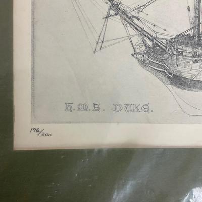 977 Don Swann Signed Artwork with Nautical Prints