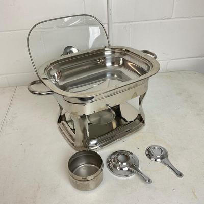 989 Stainless Steel Rectangle Chafing Dish 5.2qt