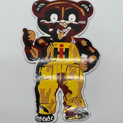Vintage IH International Harvester Bear Tin Sign