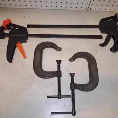 QUIK GRIP CLAMPS AND ARMSTRONG C CLAMPS