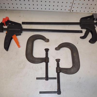 QUIK GRIP CLAMPS AND ARMSTRONG C CLAMPS