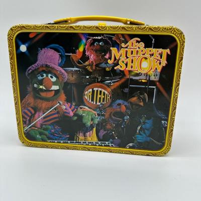 Vintage The Muppet Show Metal Lunchbox w/ Yellow Handle