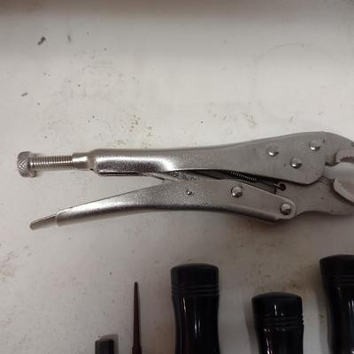 WOOD CHISELS, FILES, VISE GRIPS AND MORE