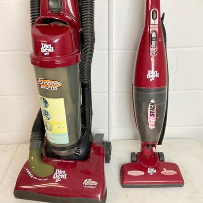 1090 Lot of Two Dirt Devil Vacuums