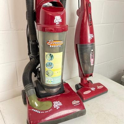 1090 Lot of Two Dirt Devil Vacuums