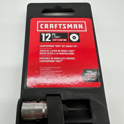 NIB Craftsman 12-Pc Torx Bit Socket Set (1/4″ & 3/8″)