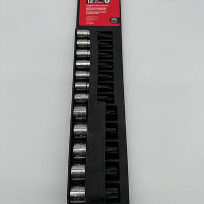 NIB Craftsman 12-Pc Torx Bit Socket Set (1/4″ & 3/8″)