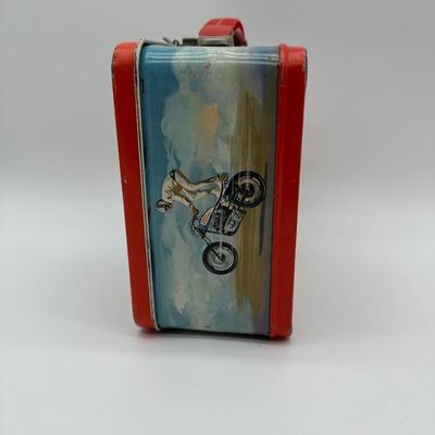 Vintage Evel Knievel Metal Lunchbox – Aladdin Industries, 1970s
