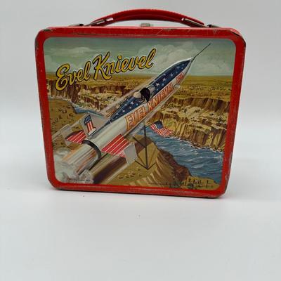 Vintage Evel Knievel Metal Lunchbox – Aladdin Industries, 1970s