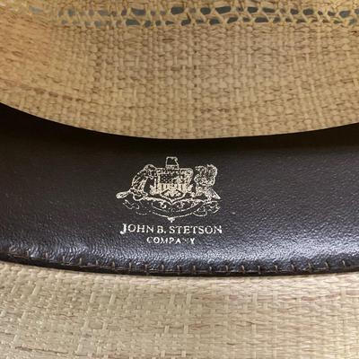 1096 Vintage Stetson Straw Hat
