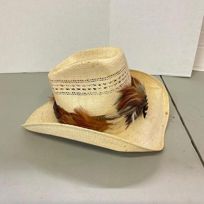 1096 Vintage Stetson Straw Hat