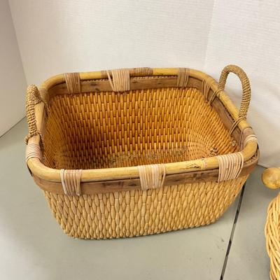 1102 Two Large Handled Baskets
