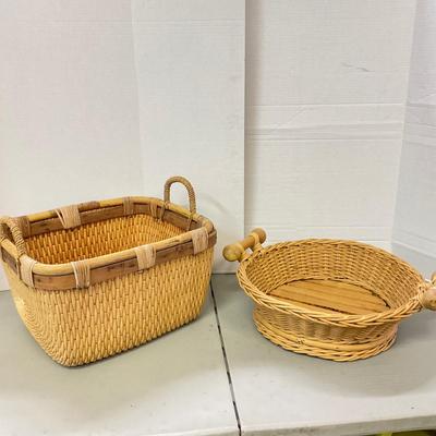 1102 Two Large Handled Baskets