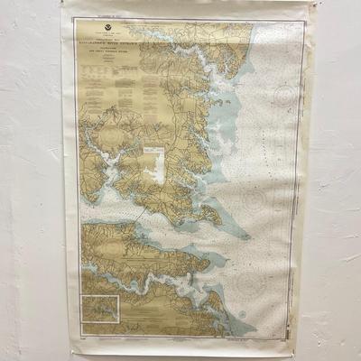 1103 Lot of Chesapeake Bay Maps and Charts